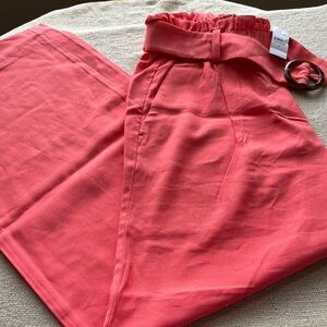 NEW Ann Taylor Coral Wide Leg Pants Size Small